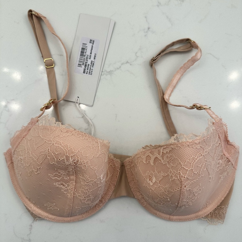 Stella McCartney Blush Pink Lace Underwire Bra NWT